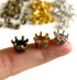 Dollhouse Mini Crown - Metal Miniature Crown Accessories for Dolls (5PCS)