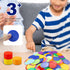 500 Pieces Plastic Poker Chips, Bulk Poker Card Game Chips, Counting Discs Markers for Learning Math, 37mm/10 Colors