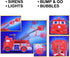 3-5+ ArtCreativity Fire Truck Toy Bubble Machine for Kids, Bubble Blower Toy Truck for Toddlers with Lights, Siren