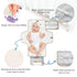 Purple Butterfly Pattern Portable Diaper Changing Pad for Newborn Girl & Boy - Baby Changing Pad Lightweight Waterproof