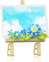 Vilbocr Mini Flower Building Bouquet SetBlock Easel for Desk Decorations and Message Stickers.Flower