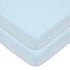 American Baby Company 2 Pack Fitted Mini Crib Sheets, 100% Natural Cotton 38" x 24", Soft & Breathable Blue