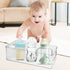 Baby Bottle Organizer Plastic Storage Center for Baby Bottles and Food Jars, Perfect for Kitchen Cabinet and Countertop