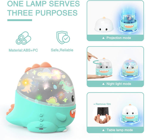 WINICE Dinosaur Toys for Kids 3-5 - Dino Projector Baby Toys for 1-12 Year Olds, Christmas Gifts