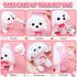 Golray Dog Toys for Kids Girls, Electronic Interactive Stuffed Dog Plush, 10 Pcs Toddler Girl Toy Dog Puppy Care Set