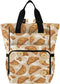 SUABO Bread Milk Pattern Baby Diaper Bag Backpack Large Bag Waterproof Travel Diaper