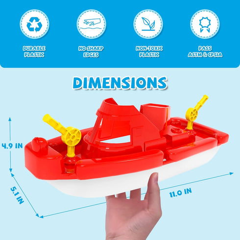 3 1-3, 3-5 Boat Bath Toys, PCS Toddler Pool Toys for Water Play, Plastic Toy Boats for Toddlers Kids Ages