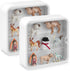2 Pcs 3 Tiers Display Case for Figures, Wall Mounted Clear Dust Proof Storage Box for Mini Toys