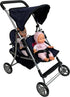 The New York Doll Collection First Twin Stroller - Cutest Heart Design Baby Strollers Great Toy Gift for Toddlers