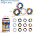 12Pcs 8-12,Fidget Magnetic Adults Fidget Toys Rings,Stocking Stuffers for Kids Spinner Rings for Anxiety Relief Therapy