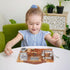Montessori Busy Board for Toddlers, Wooden Sensory Learning Activity Board for Fine Motor Skills, Educational Toy