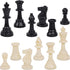 Juegoal Plastic Chess Pieces Only, 32 Pieces, 3.75 Inch King Figures, Replacement Chess Game Pawns Figurine Pieces