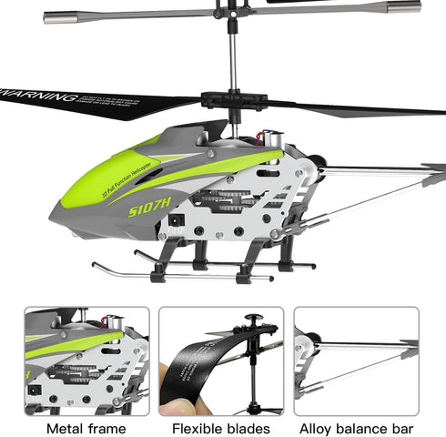 Cheerwing Remote Control Helicopter, SYMA S107H Mini Helicopter with Altitude Hold for Kids and Adults