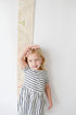 White Loft Rainbow Canvas Family Height Chart Ruler - Children's Growth Tracker for Nursery Wall - Kids Room Decor