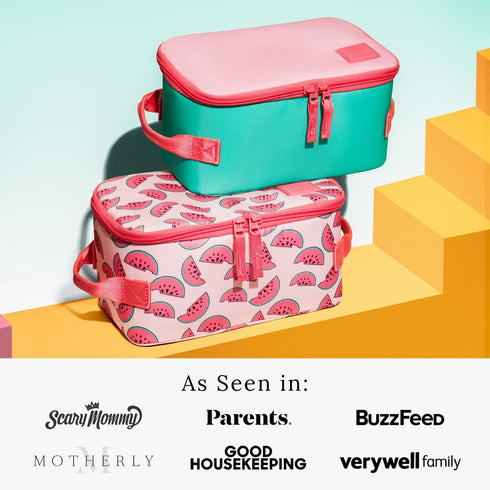 Huhu Insulated Cooler Bag - Water-Resistant Lunch & Baby Bottle Cooler - Easy-to-Clean, Leak-Free Interior On-The-Go