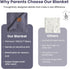 30x40 Inches Hypoallergenic Baby Blanket - Grey Blue, Oeko-TEX Certified, Thermal-Regulating, Silky Soft Knit Neutral