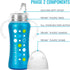 Ultimate Stainless Steel Sippy Cup, 9oz Insulated for Toddlers, Leak-free, Blue