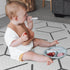 59"x59" 0.4" Tummy 59 inch ZEEBABA Baby Play Mat, Foldable & Reversable Large Baby Mat, Thick Waterproof Foam Play Mat