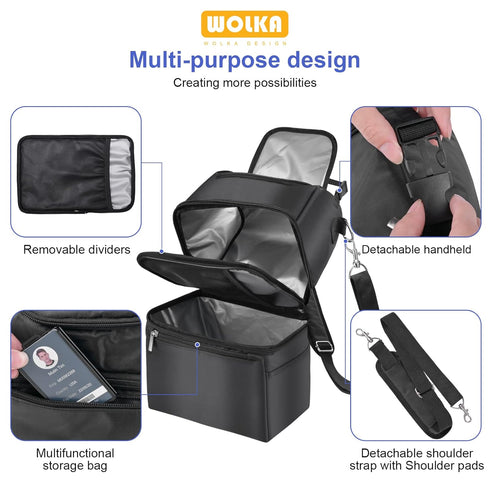 6 9 Breastmilk Cooler Bag - Cooler Bag for Nursing Moms Multi-Function, Insulated Baby Bottle Cooler Tote Bag