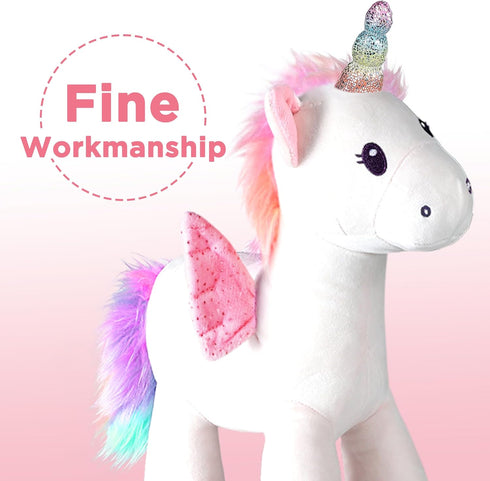 18 24 2 3 4 5 6 7 iPlay, iLearn Plush Magic Unicorn Toy W/Remote Control Fairy Magical Wand, Girl Music Unicorn Stuffed