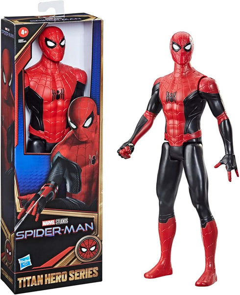 Spider-Man Marvel Titan Hero Series 12-Inch Action Figure Toy, New Red and Black Suit for Kids Ages 4+