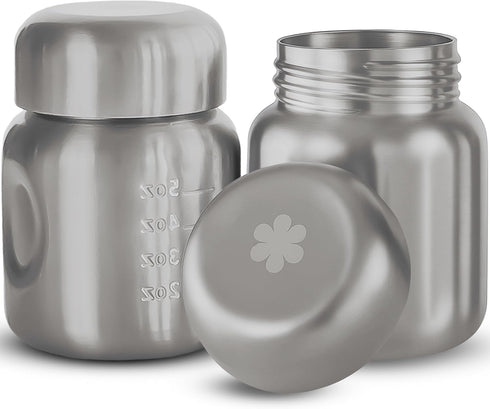 better baby care Pair of 2 Stainless Steel Breastmilk Pumping & Storage Bottle: 5+oz Breast