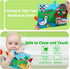 2 PCS High Contrast Crinkle Baby Books for 0-6 Months - Interactive Sensory Touch Feel Infant Travel Gift