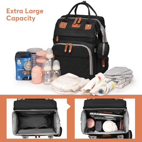 JKJRJJ Backpack Backpack, Diaper Bag with Changing Station, Large Diaper Bag For Boys And Girls, Multifunctional