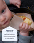 Set 2 Lalo The Bib - Waterproof, Non-Toxic Silicone Baby Bib with Adjustable Neck Band & Silicone Food Pouch Catcher