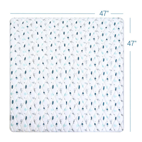 47" 47", Foam Baby Play Mat X Playmat for Babies and Toddlers, Thick One-Piece Crawling Mat, Non Slip Baby Play Mats