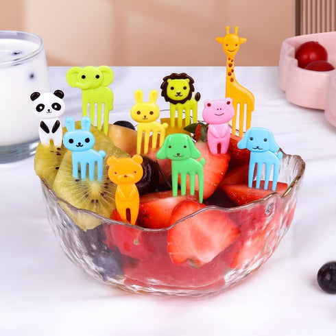 DOUDOULE 160PCS Food Picks for Kids with Storage Box, Kids Lunch Accessories for Bento Box, Animal Kids Food Picks