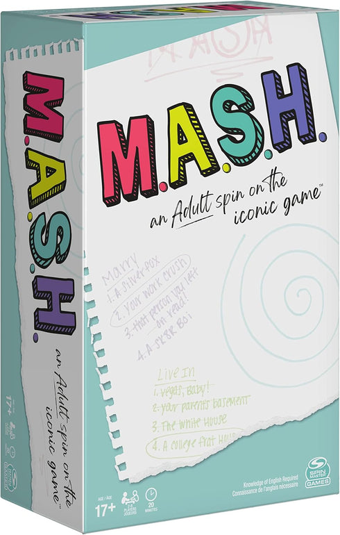 Spin Master Games MASH Fortune Telling Adult Party Game for Ages 17 and Up