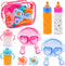 Cmaqpw 13 PCS Baby Doll Accessories Magic Bottle Set,Doll Feeding Set with Package,Pretend