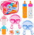 Cmaqpw 13 PCS Baby Doll Accessories Magic Bottle Set,Doll Feeding Set with Package,Pretend