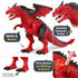 18 Liberty Imports Walking Dragon Toy - Interactive Robotic Fire Dragon Large Battery Operated Figure with Flapping