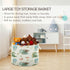 YETTASBIN 20 14 Inch Watercolor Cute Dragon Cotton Rope Basket Large Round Baby Laundry Basket Toy Blanket Books