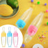 Tondiamo 3 Pieces Baby Food Feeder, 3oz Silicone Spoon Dispenser with Standing Base for Infant Feeding