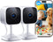 Outinput Indoor Security Camera, 2K WiFi Home Camera for Baby Monitor/Pet/Dog, Motion Detect,