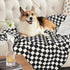 30x40 Inches Baby Blanket for Boys Comfy Durable Corduroy Toddler Blanket with Double Layer Dotted Backing Checkerboard
