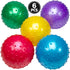 Bedwina Knobby Balls, Pack of 6, 7 Inch Sensory and Spiky Massage Stress Balls for Toddlers