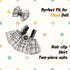 17cm 2 Set, Clothes for Doll, PCS Cute Chic Style Hair Clip & Dress Dress up Outfit Exquisite Accessories for Dolls