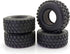 4pcs 1.0" Crawler Tires Micro Rubber Tires for SCX24 Gladiator Bronco C10 JLU Deadbolt B17 Axial 1/24 RC Crawler Car (54 mm)