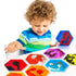 Set 12 Onyoloy Liquid Sensory Soft Gel Toys - of - Hexagonal Sensory Fidget Toys, Water Sensory Toys for Nursery