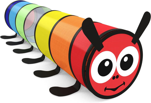 Kids Play Tunnel for Toddlers 1-3, Colorful Pop Up Baby Tunnel for Crawling, 6 Foot Collapsible Gift for Children