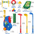 Liberry Toddler Golf Set for Boys & Girls Age 2-5, Upgraded Kids Golf Cart with Cornhole Board & Putting Mat