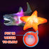 6 Pack Light Up Bath Toys & Magic Bath Book & Storage Bag for Toddler, No Hole Floating Ocean Animal with LED Flashing