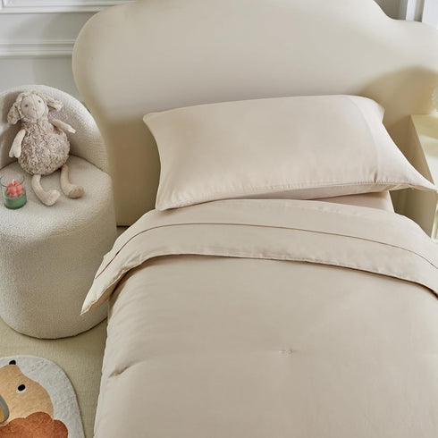 Set Set 5 Set Kids Comforter Sheet - Soft and Breathable Bed Includes Quilted Comforter, Fitted Sheet, Flat Top Sheet