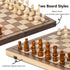 Set 15'' Set 2 Chess Chess Board Wooden Magnetic Folding Chess Board for Adults & Kids Checkers Game for Kids Portable