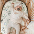 Set 3 Pack, Stretchy Ultra Soft Fitted Bassinet Sheet Universal Fit for Bassinets Baby Cradle Moses Basket Oval