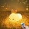 YOTOZU Cute Bunny Night Light - USB Rechargeable Night Light with Touch Sensor and Remote Control for Kids